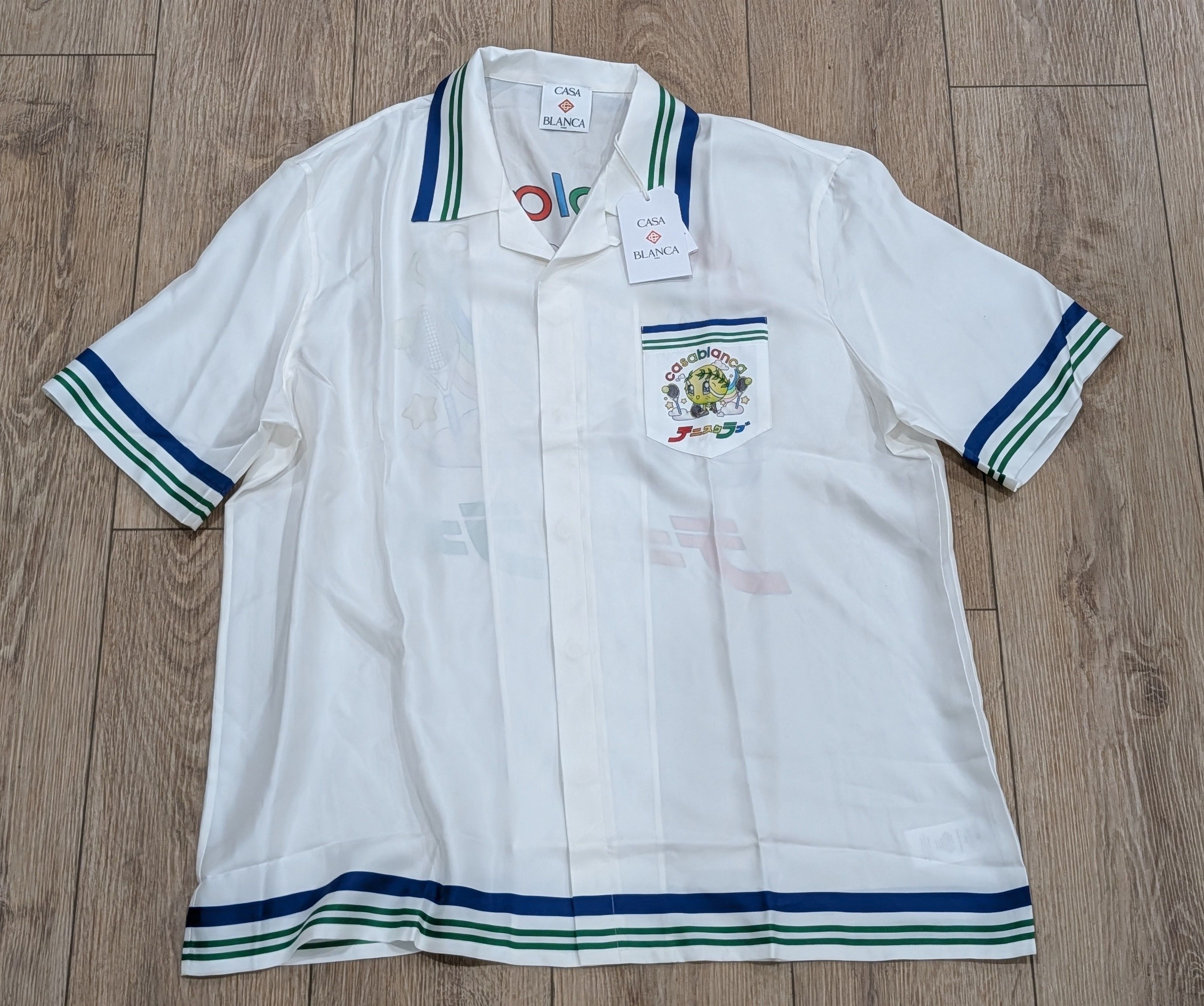 Casablanca Casablanca Mountain Tennis Ball Silk Button-Up Shirt 2XL Size US XXL / EU 58 / 5 - 1 Thumbnail