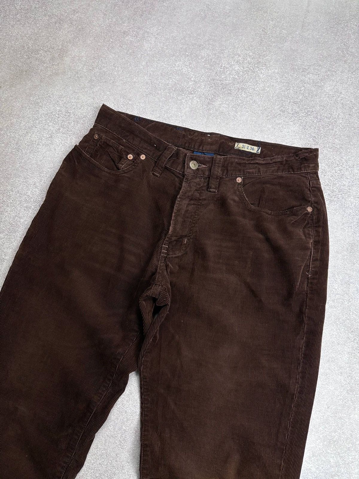 Polo Ralph Lauren Vintage Polo Ralph Lauren Baggy Corduroy Pants Chino 31x34 Size US 31 - 4 Thumbnail