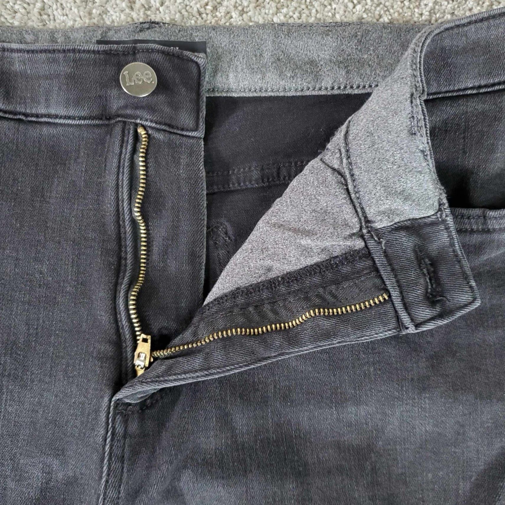 Lee Lee Jeans Slim Fit Straight Leg 38x29 Black USA Adult Mens Size US 38 / EU 54 - 8 Thumbnail