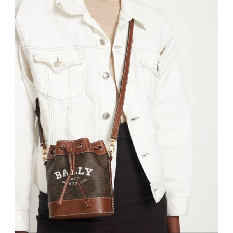 Bally NWT Bally Cleoh Bucket Monogram Logo Medium Bucket Bag Size ONE SIZE - 2 Thumbnail