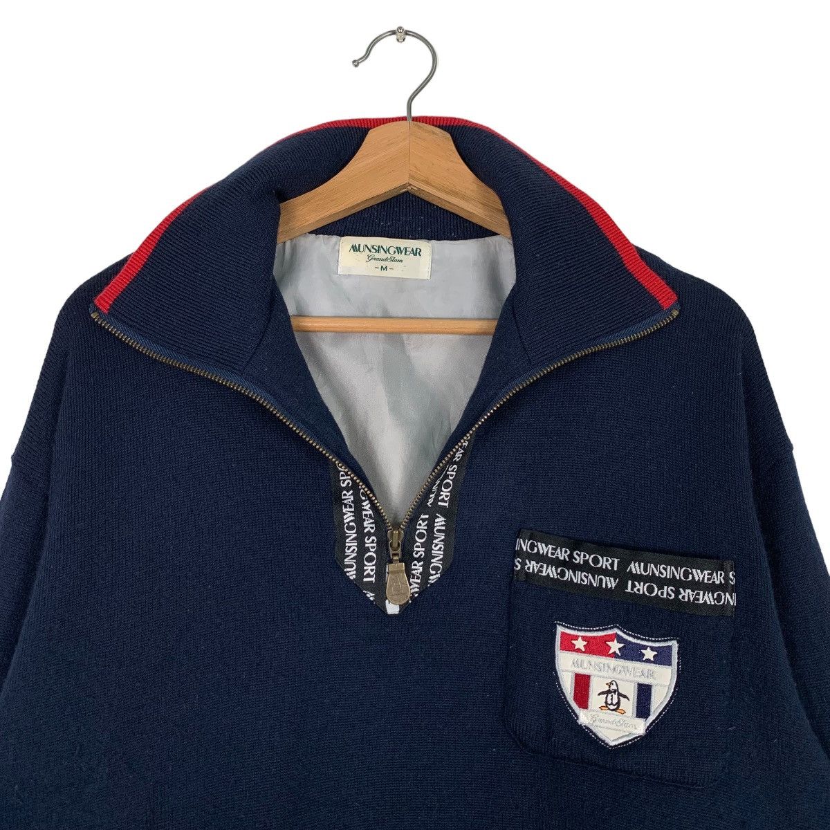 Grand Slam MUNSINGWEAR Half Zip Turtle Neck Sweatshirt #0649-C30 Size US M / EU 48-50 / 2 - 10 Thumbnail