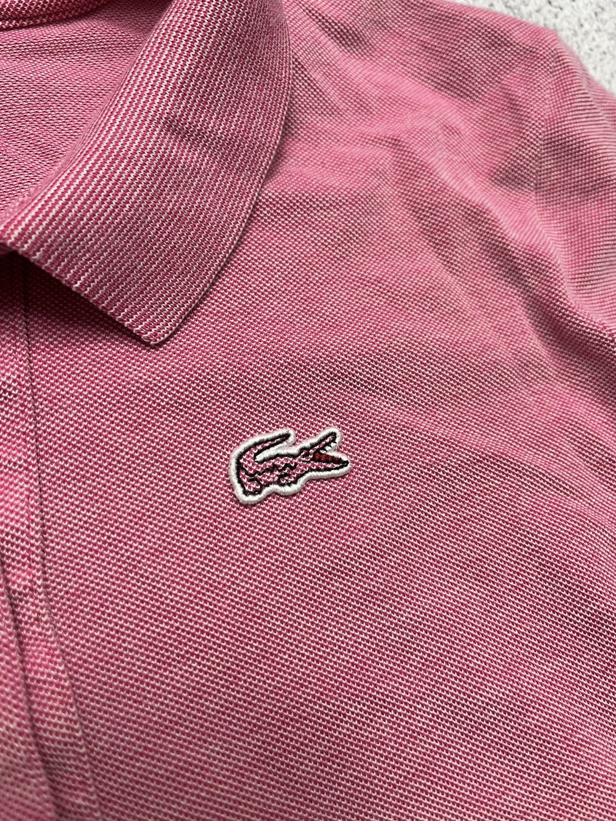 Lacoste Vintage Lacoste Polo Shirt Pink Women’s Luxury Old Money Size L / US 10 / IT 46 - 7 Thumbnail