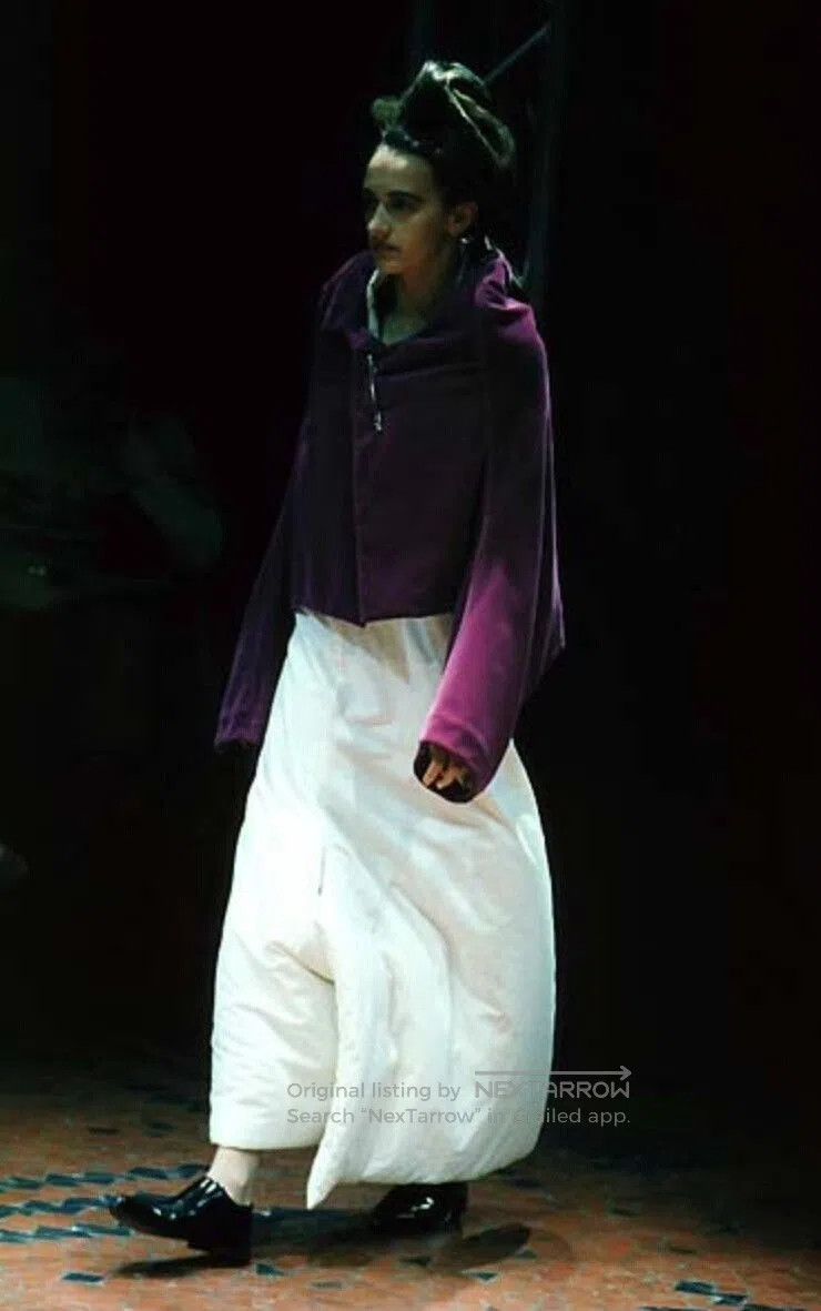 Rei Kawakubo Comme des Garcons 1996FW Green Velvet Skirt. Size 28" / US 6 / IT 42 - 9 Thumbnail