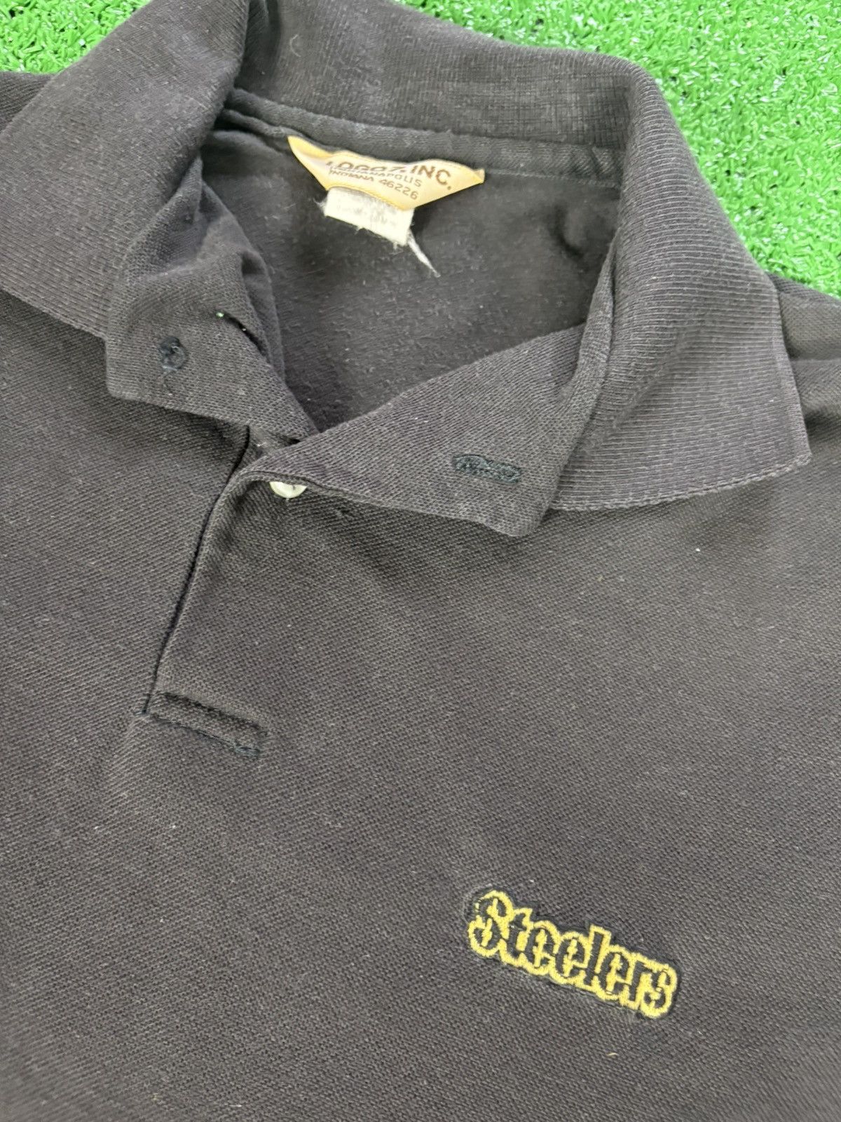 Vintage Vintage 80s Pittsburgh Steelers logo athletic polo shirt Size US M / EU 48-50 / 2 - 5 Thumbnail