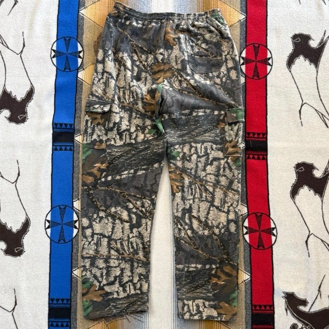 Jerzees VINTAGE Jerzees Outdoors Camo Sweatpants 2XL Men Regular Camouflage Pants Autumn Winter Spring Summer 90s Outdoor Hunting Sports Bootcamp Size US 39 - 2 Thumbnail