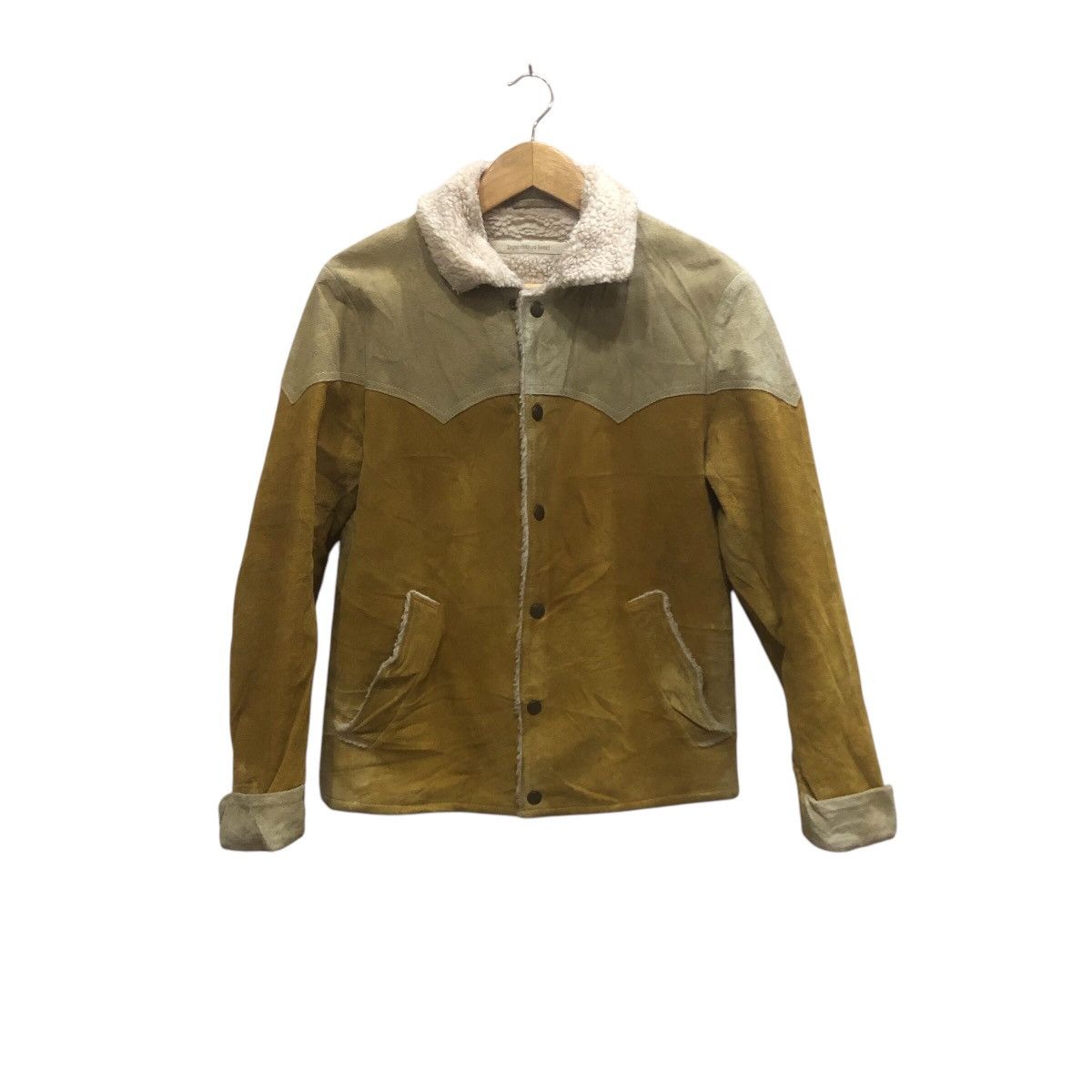 Japanese Brand × Leather Inpaichthys Kerri Cowhide Suede Boa Jacket Size US M / EU 48-50 / 2 - 1 Thumbnail