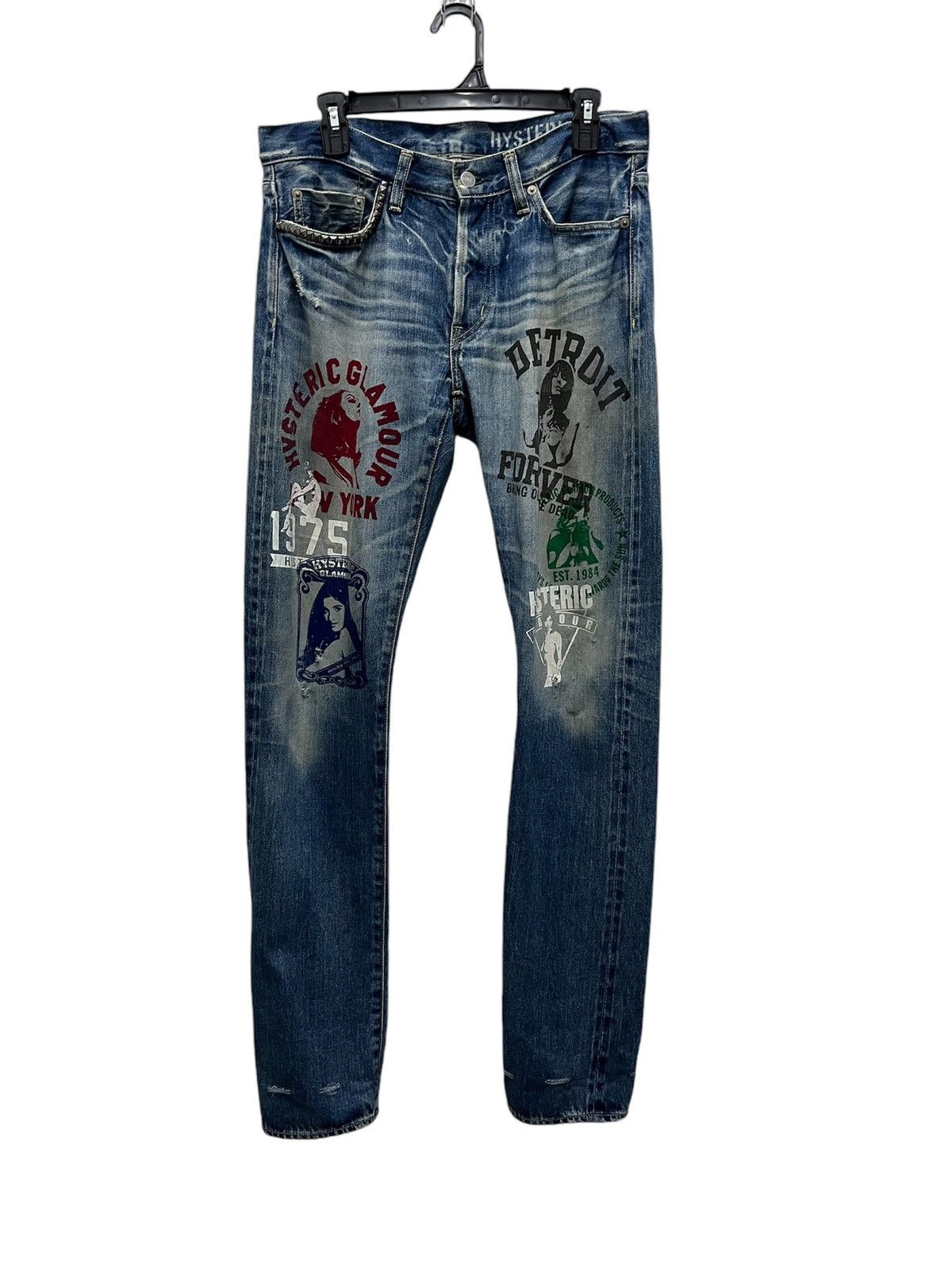 Hysteric Glamour Studded Detroit Selvedge Japan Denim