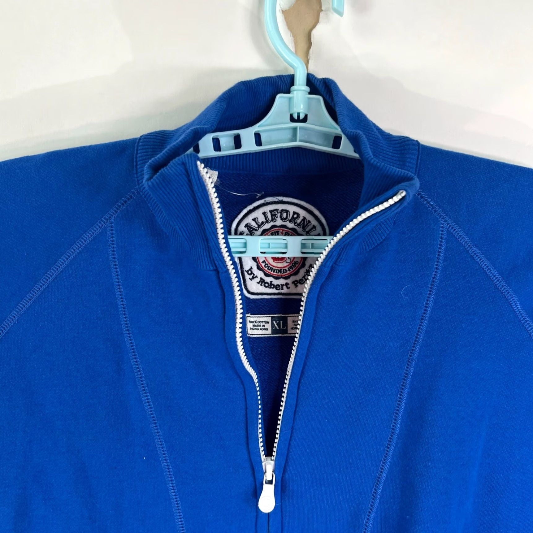 Coach Vintage California by Robert Peritz Men's XL 1/2 Zip Sweatshirt Blue High Neck Outdoor Sports Size US XL / EU 56 / 4 - 2 Thumbnail