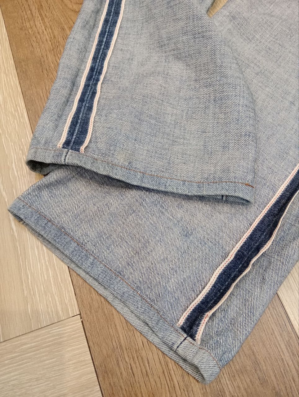 Levi's Vintage Clothing LEVI'S VINTAGE 502 REDLINE CAPITAL E SELVEDGE BLUE JEANS Size US 33 - 16 Thumbnail