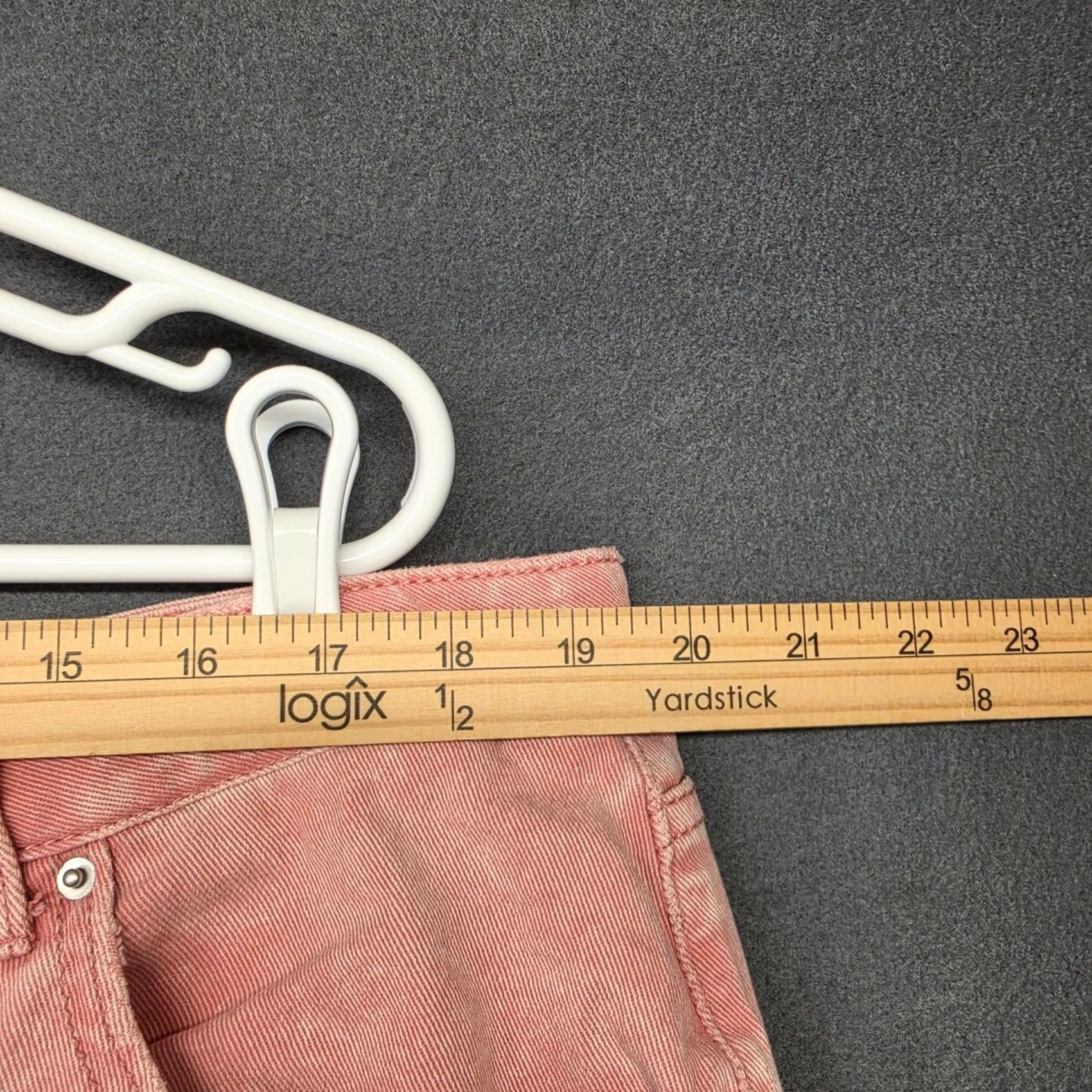 Vintage Time and Tru Pink Raw Hem Cropped Jeans Womens Plus Size 20 Stretch Denim Pants Size 42" / US 20 - 6 Thumbnail