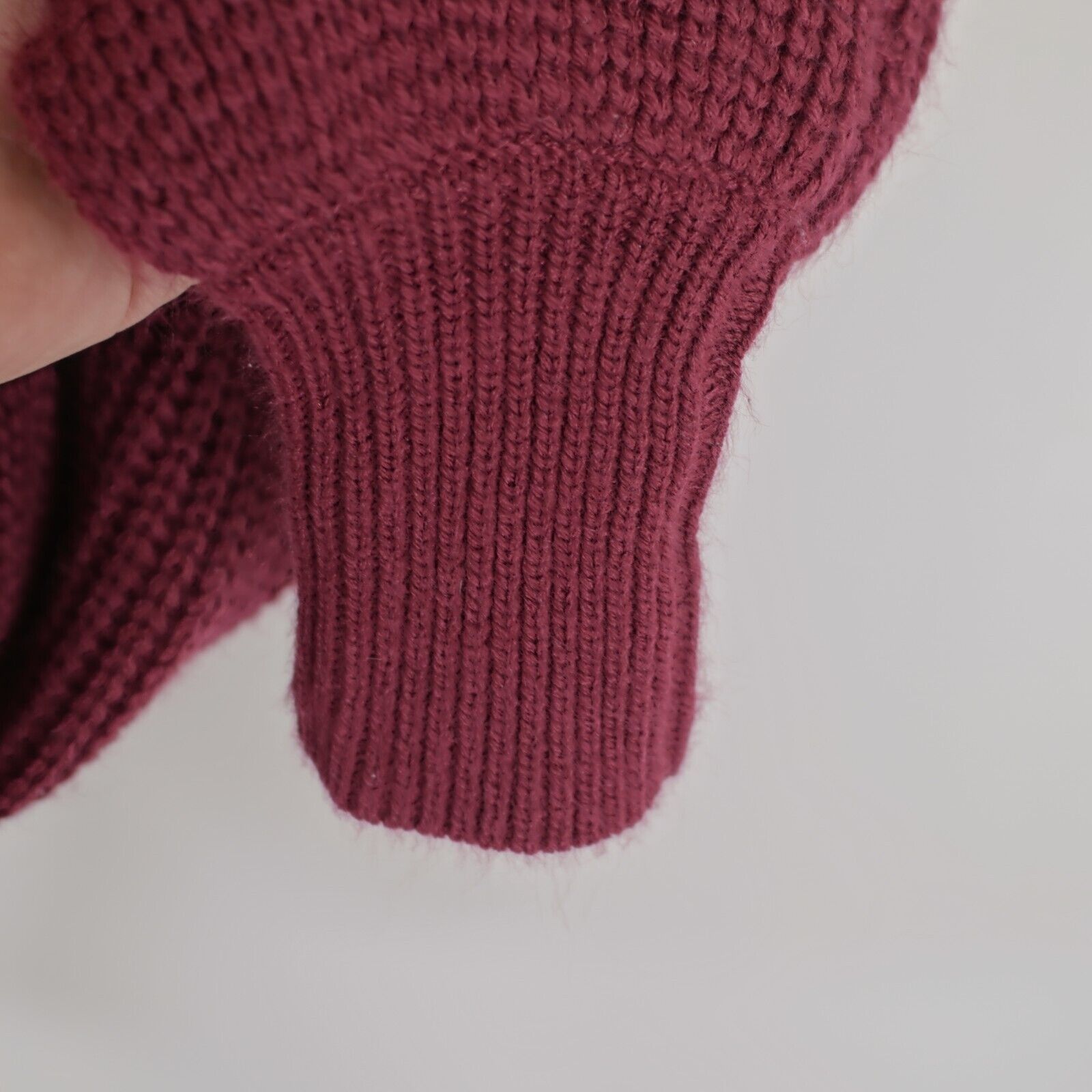 Designer Rue21 Small Purple Acrylic Open Shoulder Knit Sweater Fitted Size S / US 4 / IT 40 - 2 Thumbnail