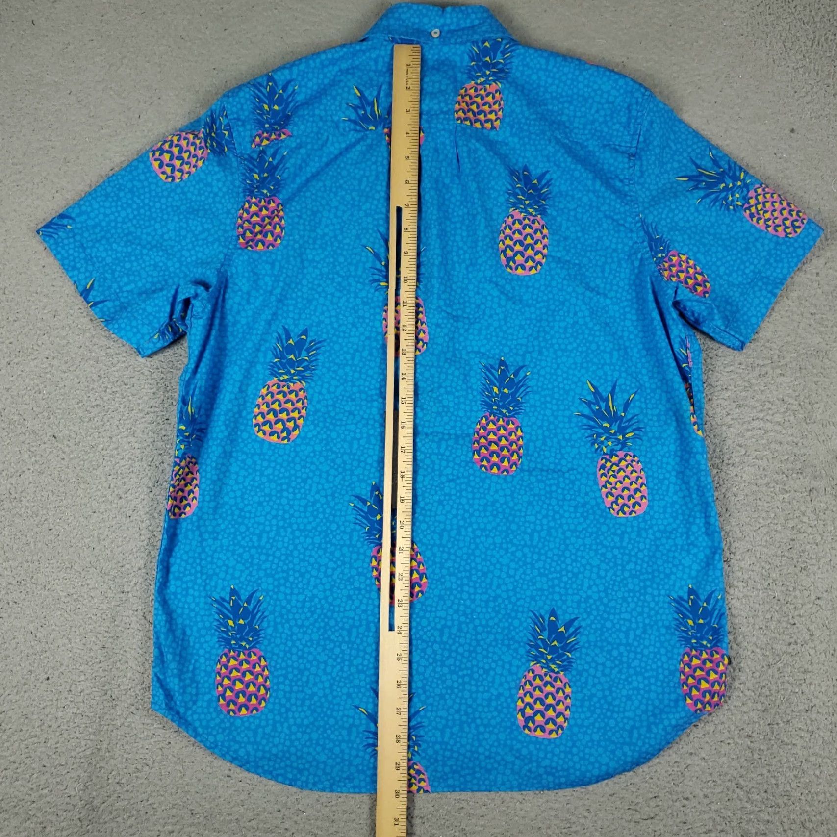 Chubbies Chubbies Shirt Mens Size Large Blue Pineapple Button Up Short Sleeve Size US L / EU 52-54 / 3 - 3 Thumbnail