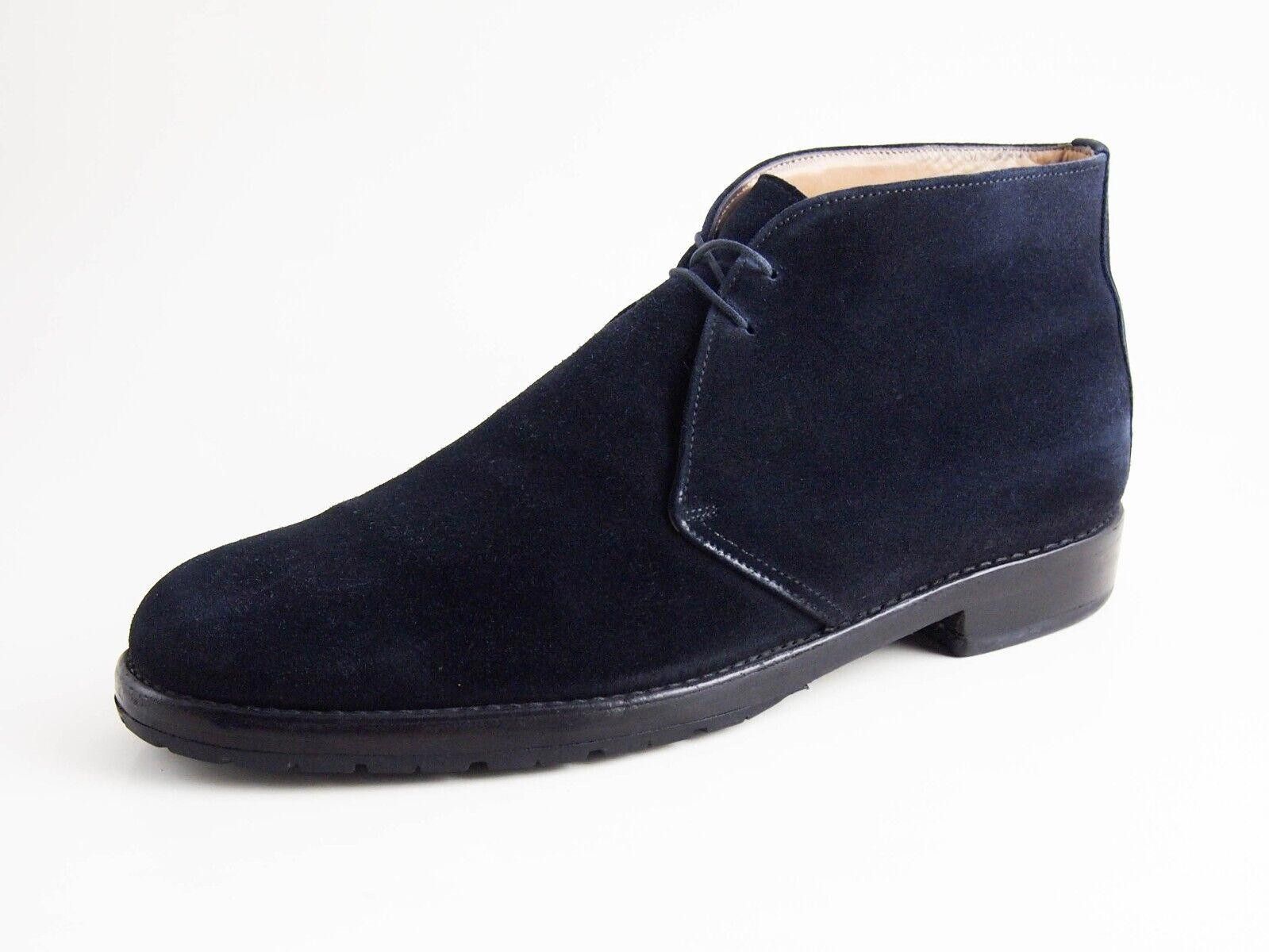 Designer Harris Firenze Chukka Boots Blue Suede Mens US 10.5 EU 43.5 Size US 10.5 / EU 43-44 - 1 Thumbnail