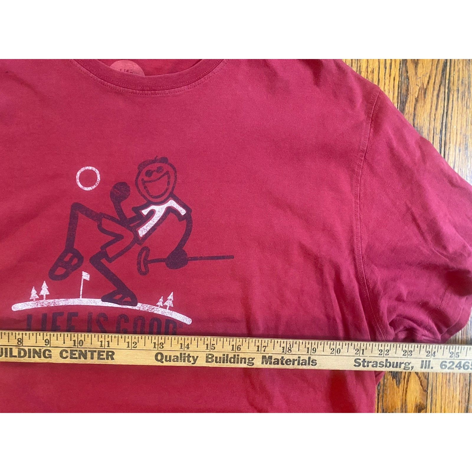 Life is Good Life is Good Golf Red Burgundy crew t-shirt graphic Men’s XL Size US XL / EU 56 / 4 - 5 Thumbnail