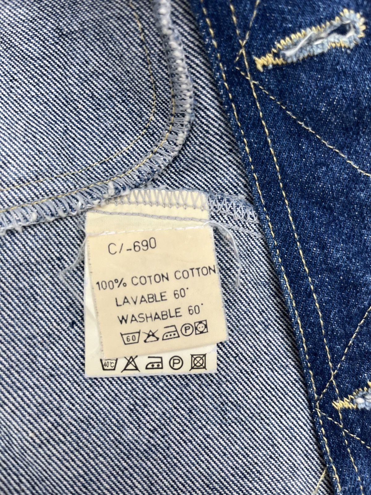 agnes b. Vintage Agnes B Trucker Denim Jacket Size S / US 4 / IT 40 - 12 Thumbnail