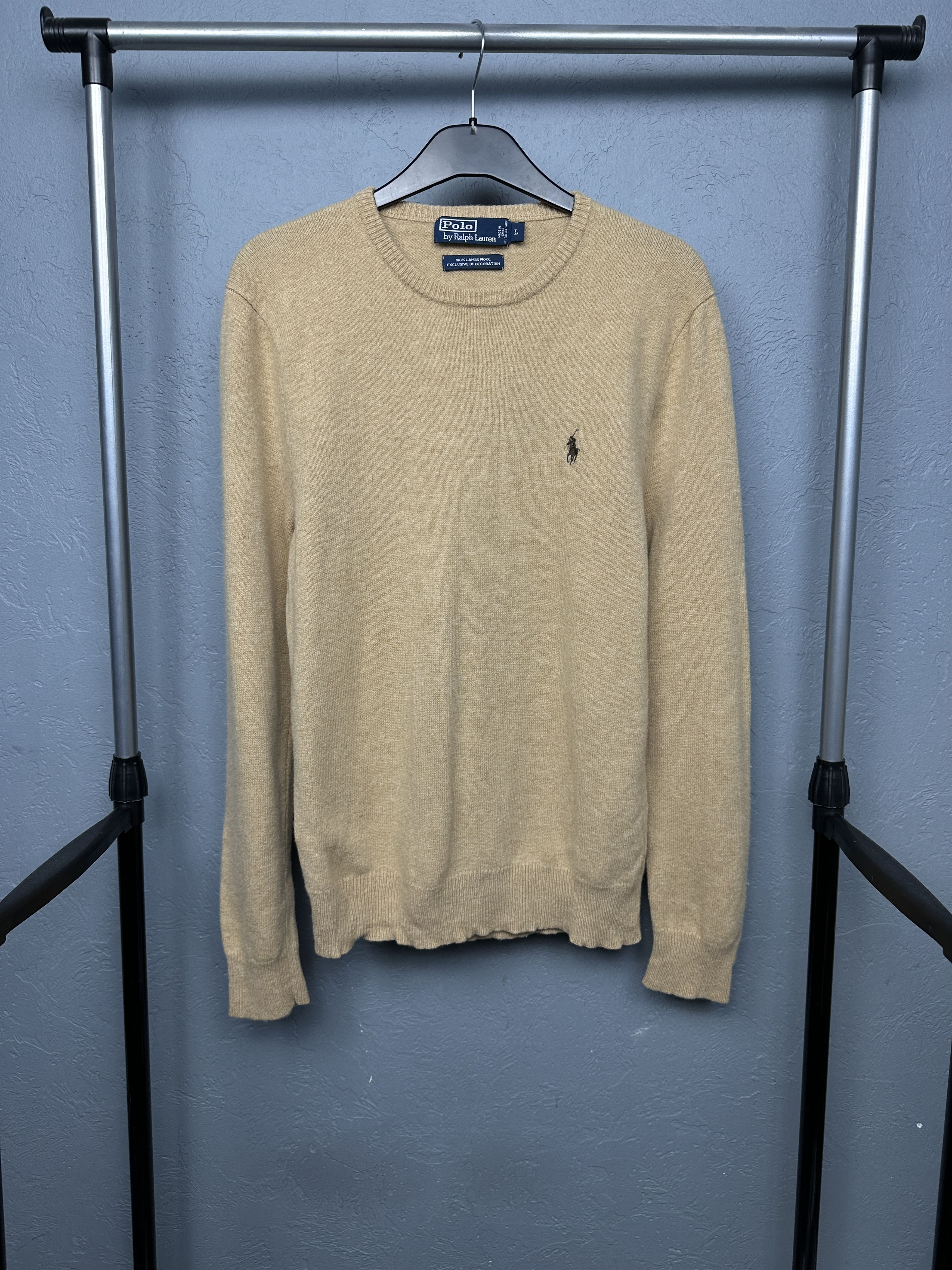 Polo Ralph Lauren Polo Ralph Lauren Vintage Mens Wool Crew Neck Sweater Size US L / EU 52-54 / 3 - 1 Thumbnail