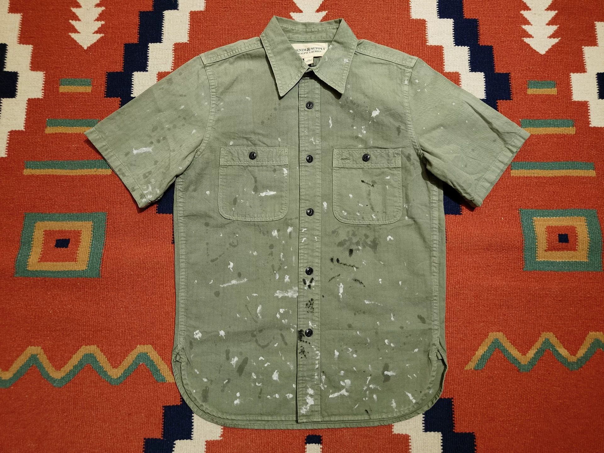 RRL Ralph Lauren Polo Ralph Lauren Vintage Oversized Short Sleeve Size US XS / EU 42 / 0 - 1 Thumbnail