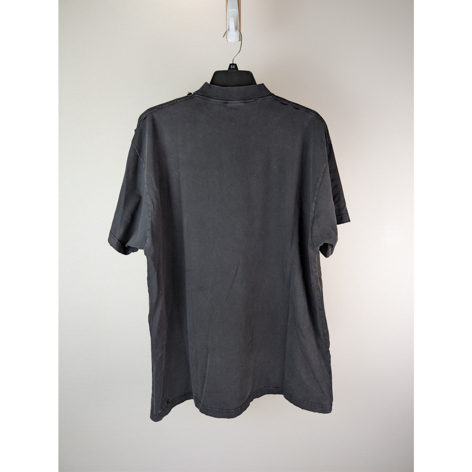 Balenciaga o1rshd1 3B Liquified Vintage Jersey Oversized T-Shirt Size US XL / EU 56 / 4 - 8 Thumbnail