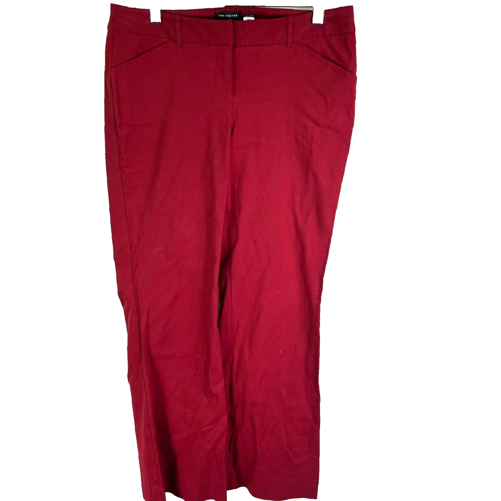 Vintage The Limited Drew Fit Wide Leg Pants Womens 8 Red Pocketed Size 30" / US 8 / IT 44 - 2 Thumbnail