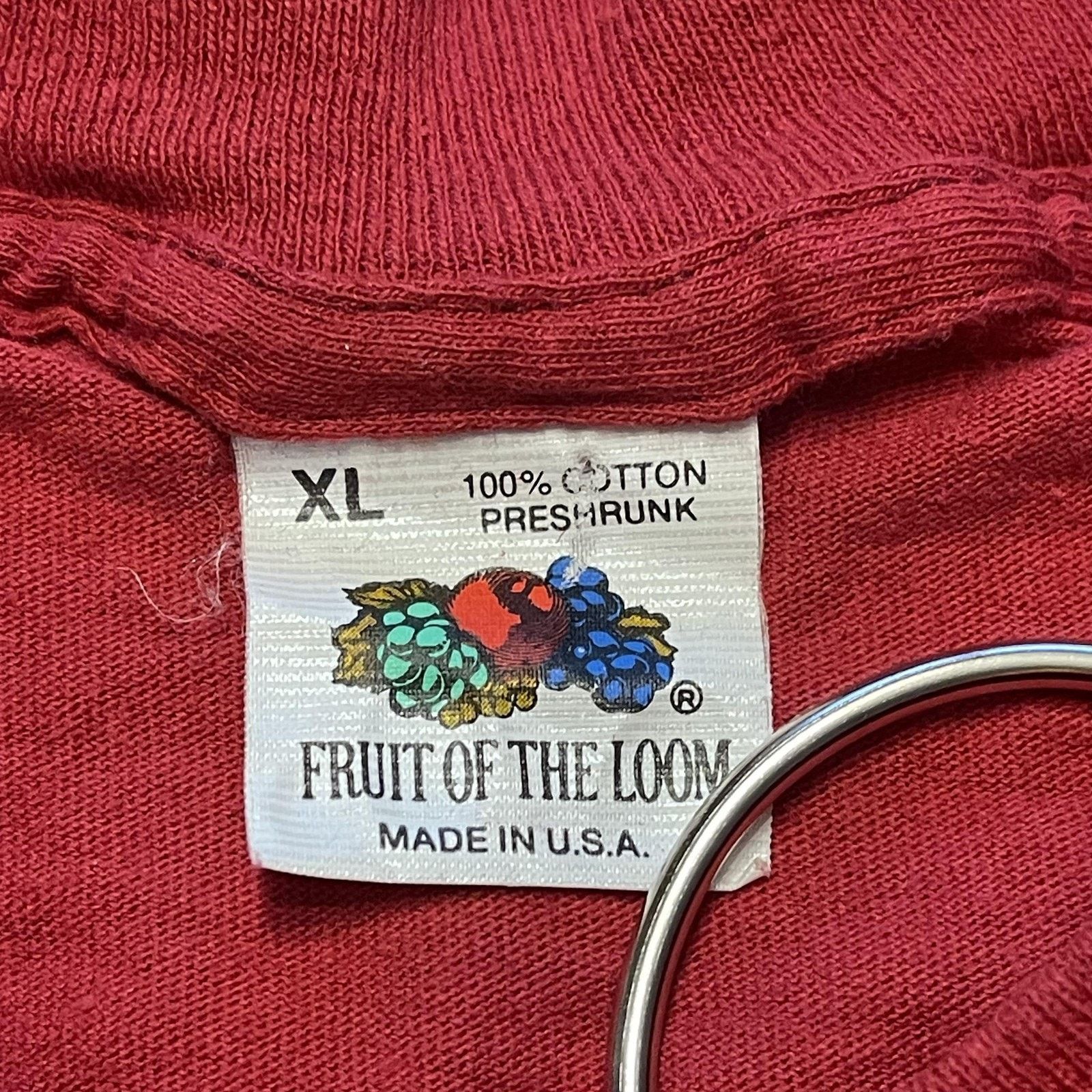 Fruit Of The Loom Vtg Fruit of the Loom Shirt XL Red Pocket 100% Cotton USA Size US XL / EU 56 / 4 - 6 Thumbnail