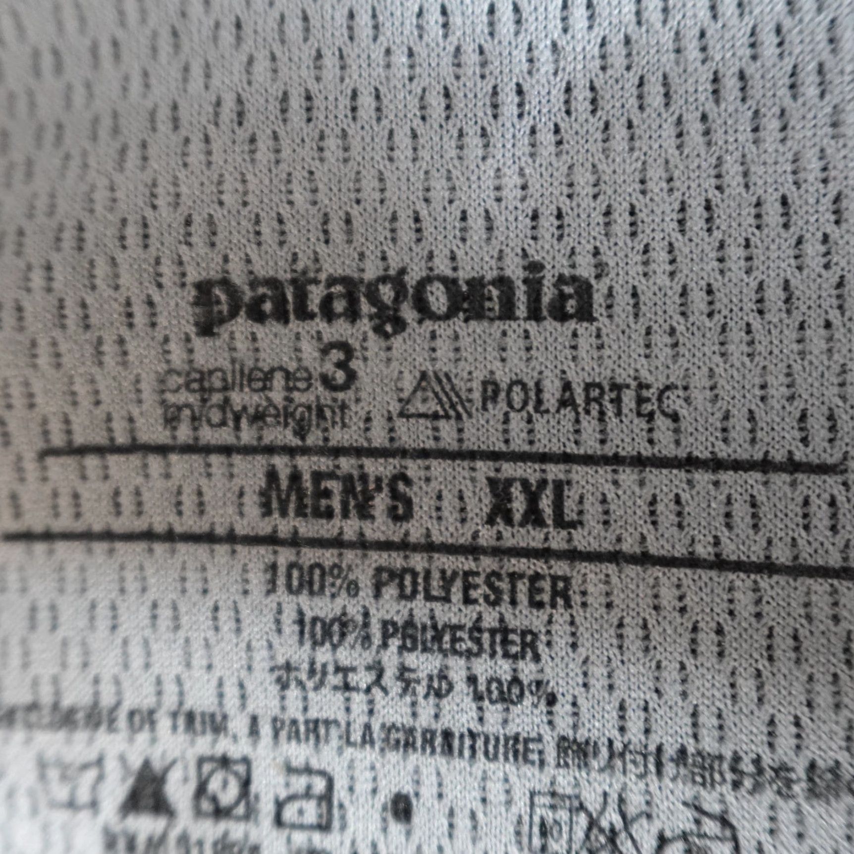Patagonia Patagonia Mens Shirt 2XL Gray Striped Capilene Layer 3 Midweight Polartec Shirt Casual Long Sleeve 100% Polyester Pullover Outdoor Hiking Mens Size US XXL / EU 58 / 5 - 2 Thumbnail