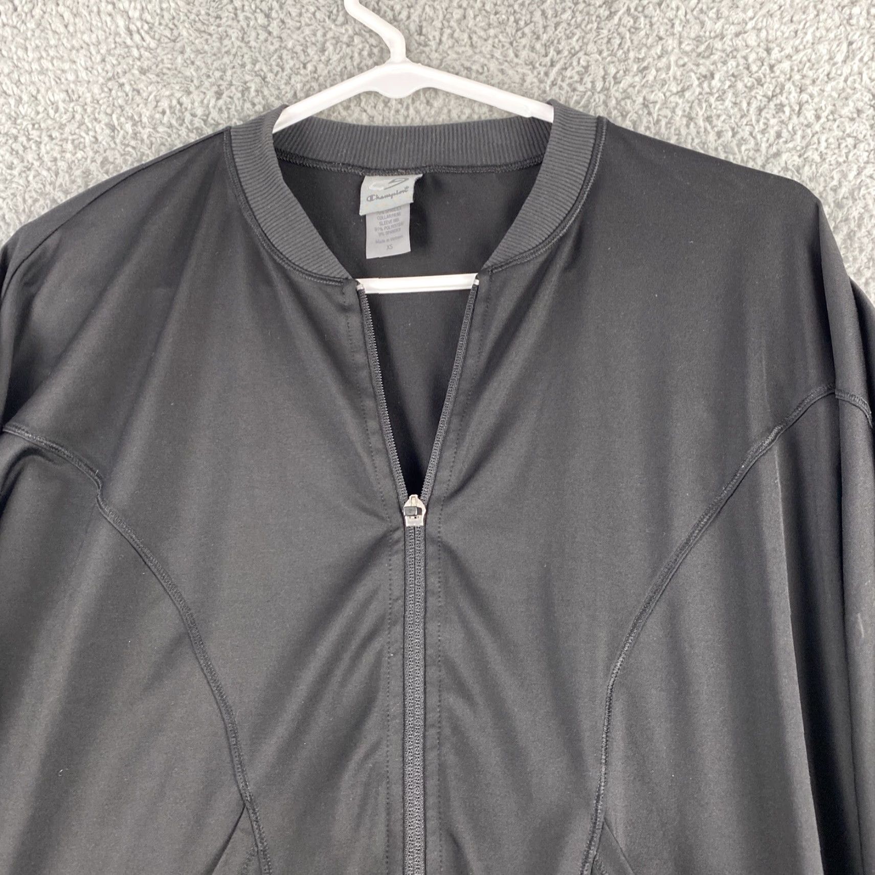 Champion Champion Womens Zip Active Wear Top Long Sleeve Jacket Black XS Regular / 49-22 Size XS / US 0-2 / IT 36-38 - 2 Thumbnail