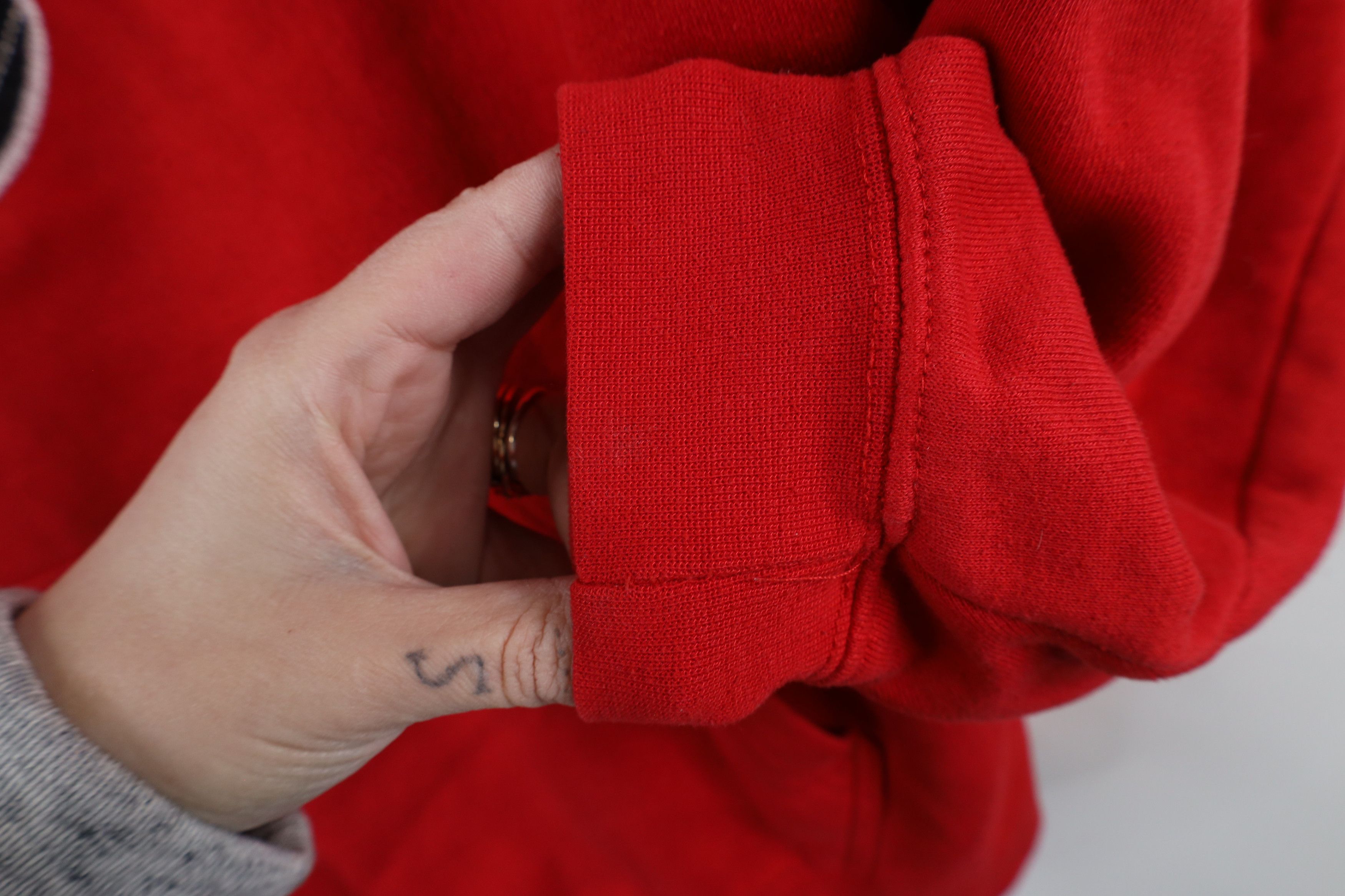 Vintage Vintage 90s Spell Ohio State University Football Hoodie Red Size ONE SIZE - 10 Thumbnail