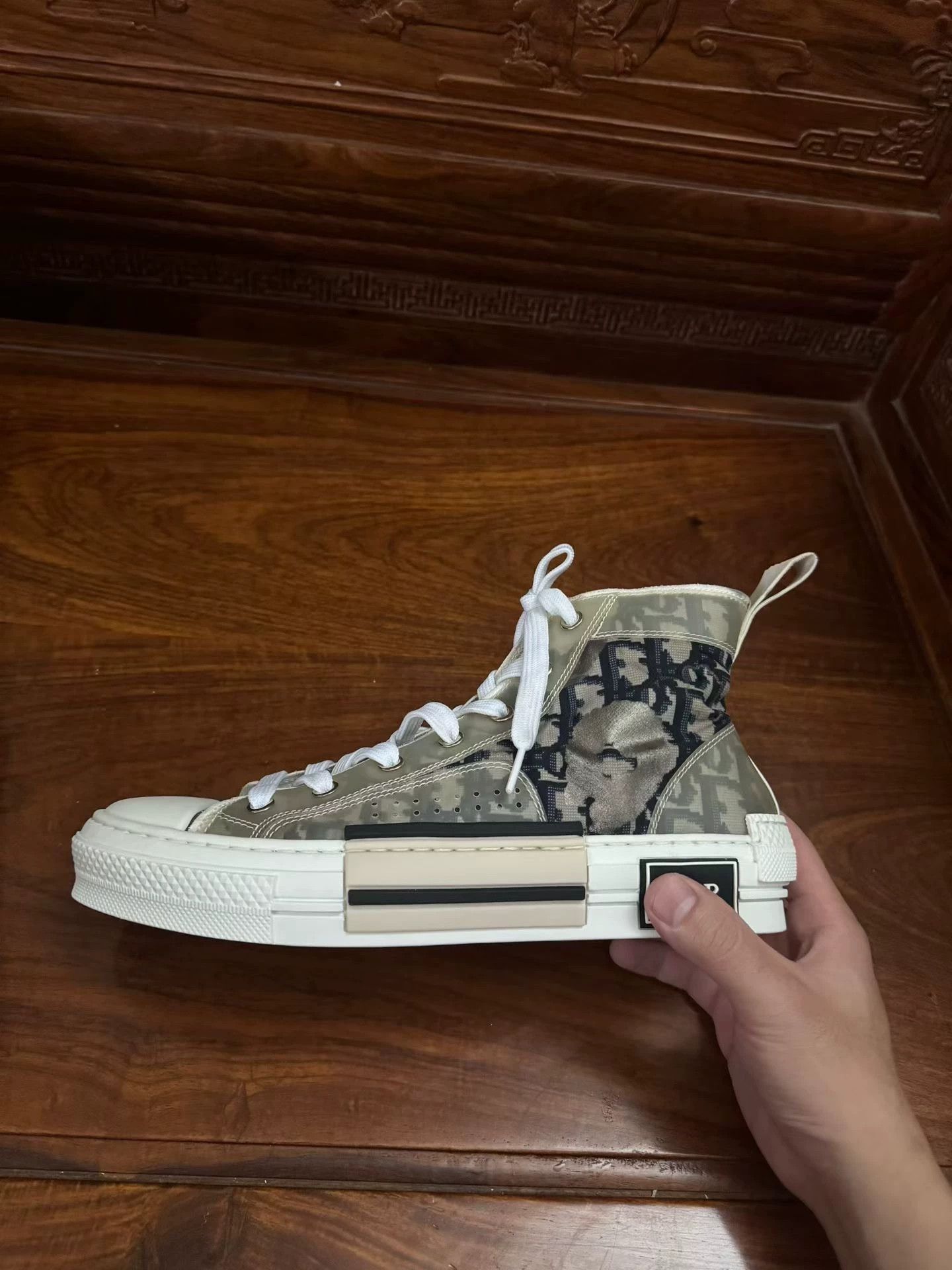 Dior Diorb23 High-Top Shoes Size US 8.5 / IT 38.5 - 6 Thumbnail