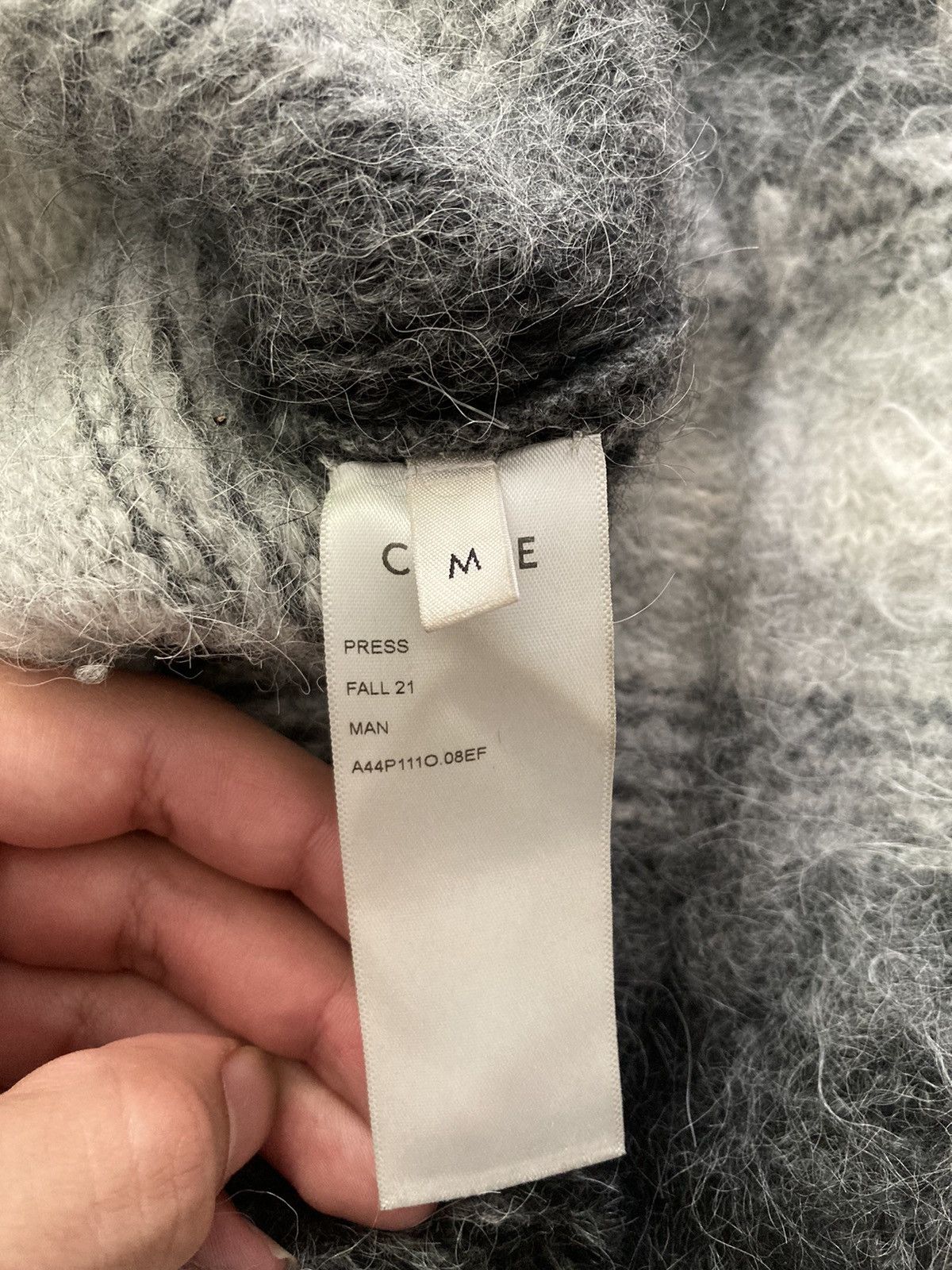 Celine × Hedi Slimane AW21 Celine Alpaca Wool Baja Hoodie 2021 Teen Knight Poem 20 Size US M / EU 48-50 / 2 - 7 Thumbnail