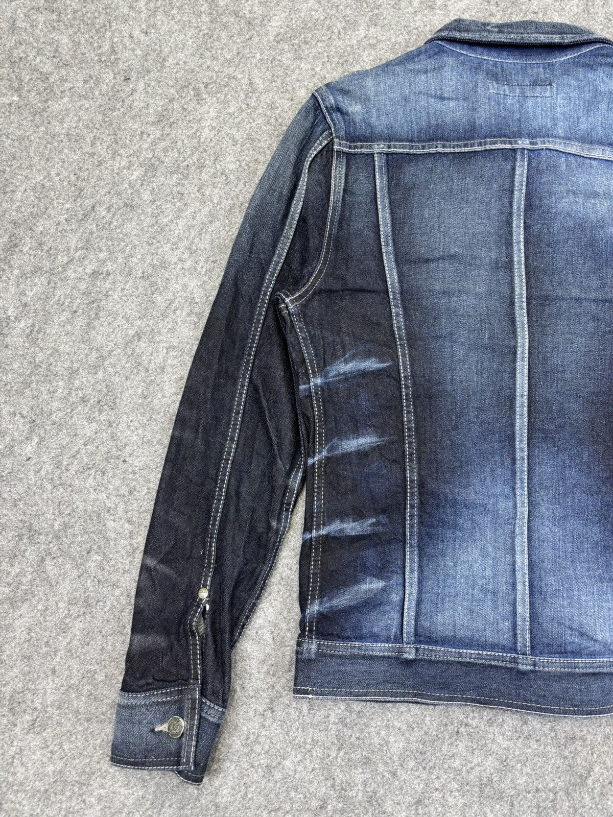 GOSTAR DE FUGA 💥Archival💥Fuga Claw Mark Fades Skinny Trucker Jacket K9 Size US XS / EU 42 / 0 - 12 Thumbnail