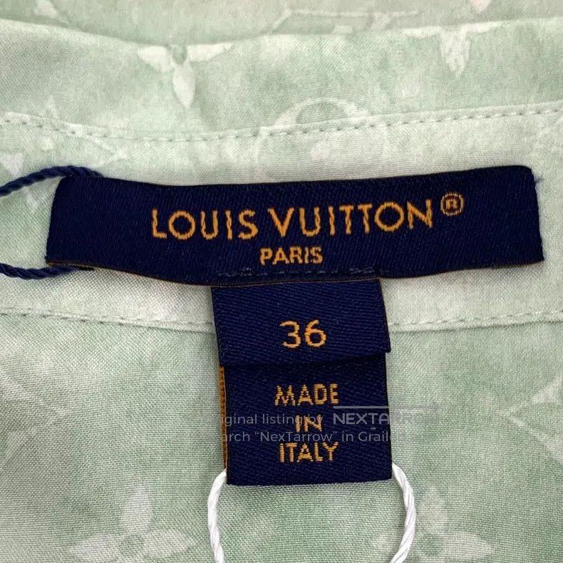 Louis Vuitton Louis Vuitton 24 light green logo presbyopic full print mu Size XS / US 0-2 / IT 36-38 - 5 Thumbnail