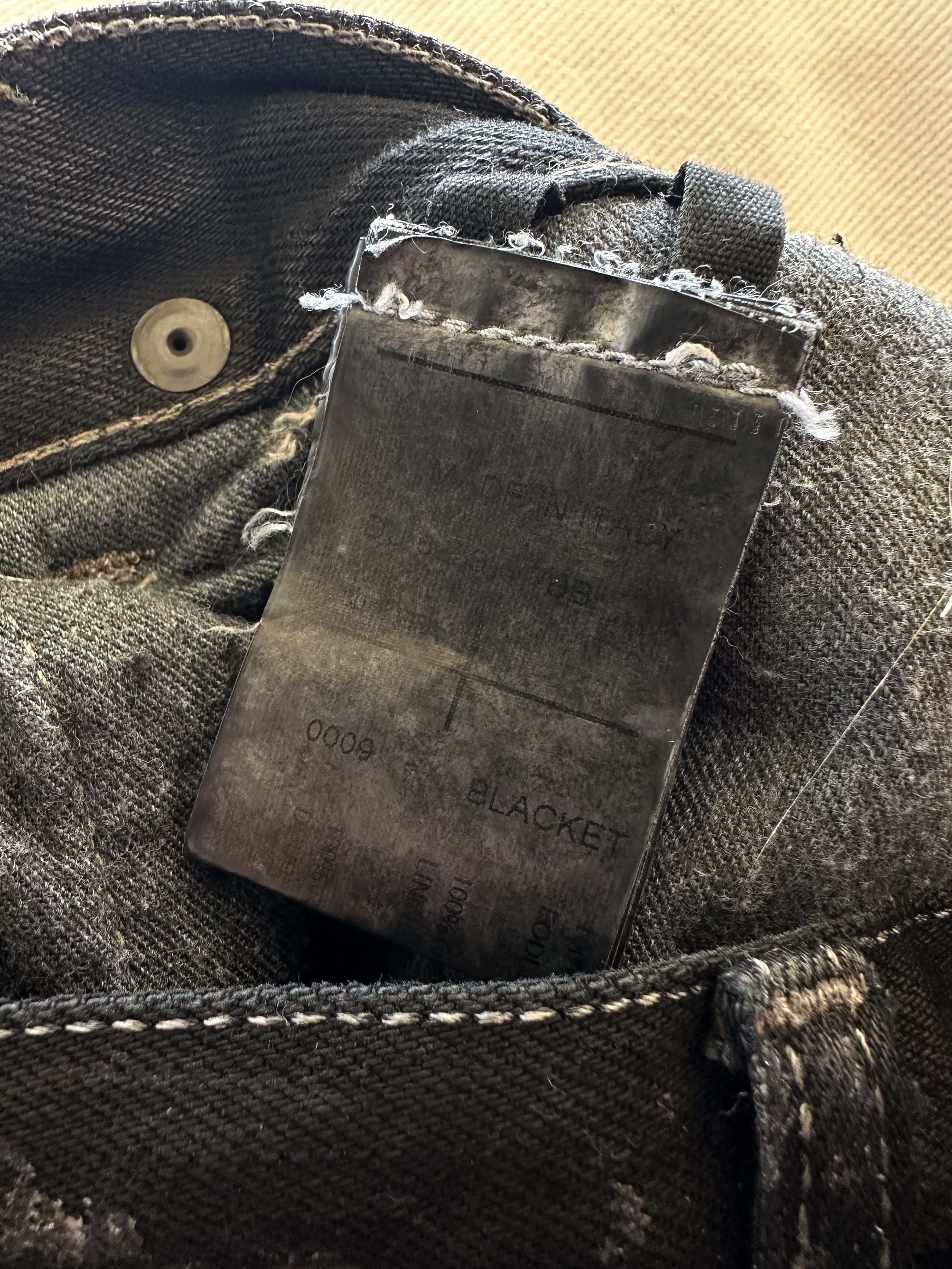 Rick Owens Rick Owens Waxed Detroit Cut Denim Size US 30 / EU 46 - 13 Thumbnail