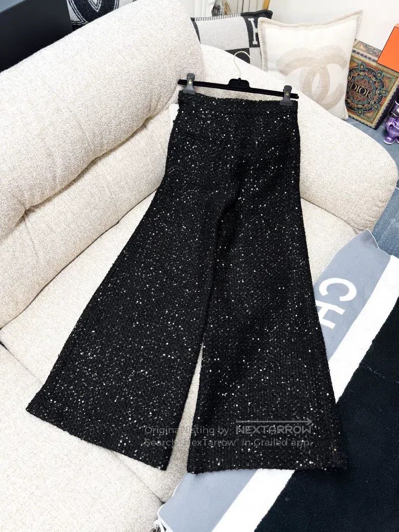 Chanel Chanel 22P popular black full of stars embroidery sequins Size 42" / US 20 - 4 Thumbnail