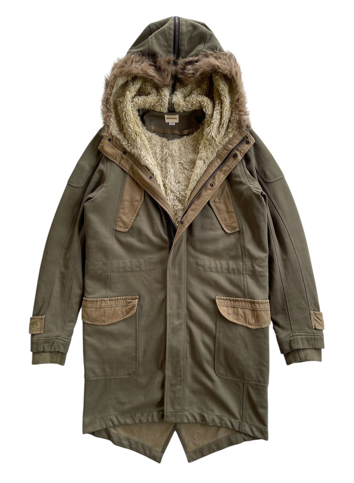 Diesel Diesel M65 Sherpa Hooded Parkas Size US M / EU 48-50 / 2 - 1 Thumbnail