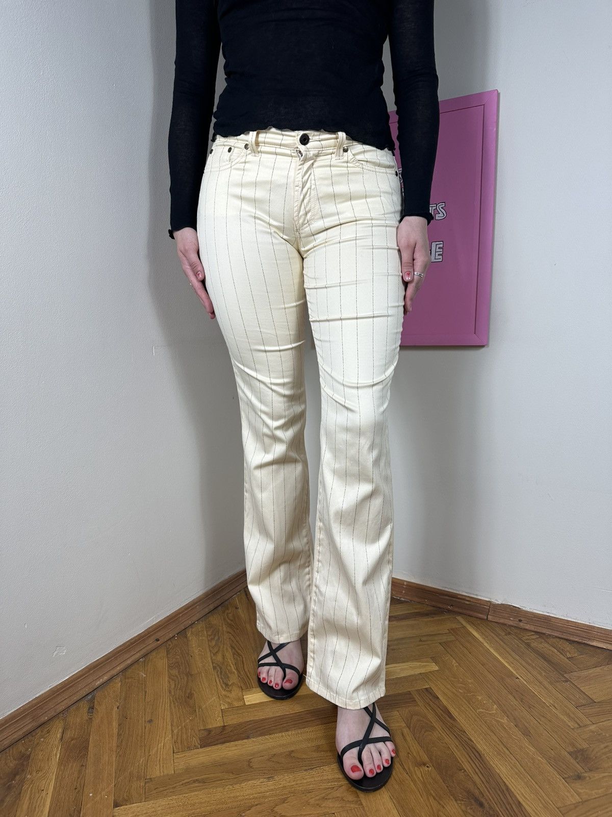Versace Jeans Couture Versace Jeans Couture Vintage Striped Pants Trousers Disco Size 27" / US 4 / IT 40 - 1 Thumbnail