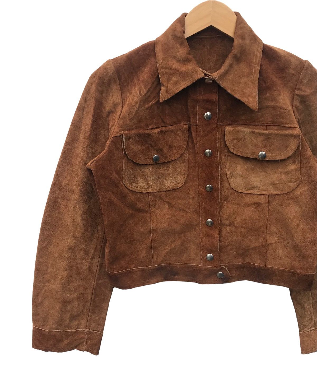 Leather Custom Made Women Suede Leather Jacket Size M / US 6-8 / IT 42-44 - 6 Thumbnail