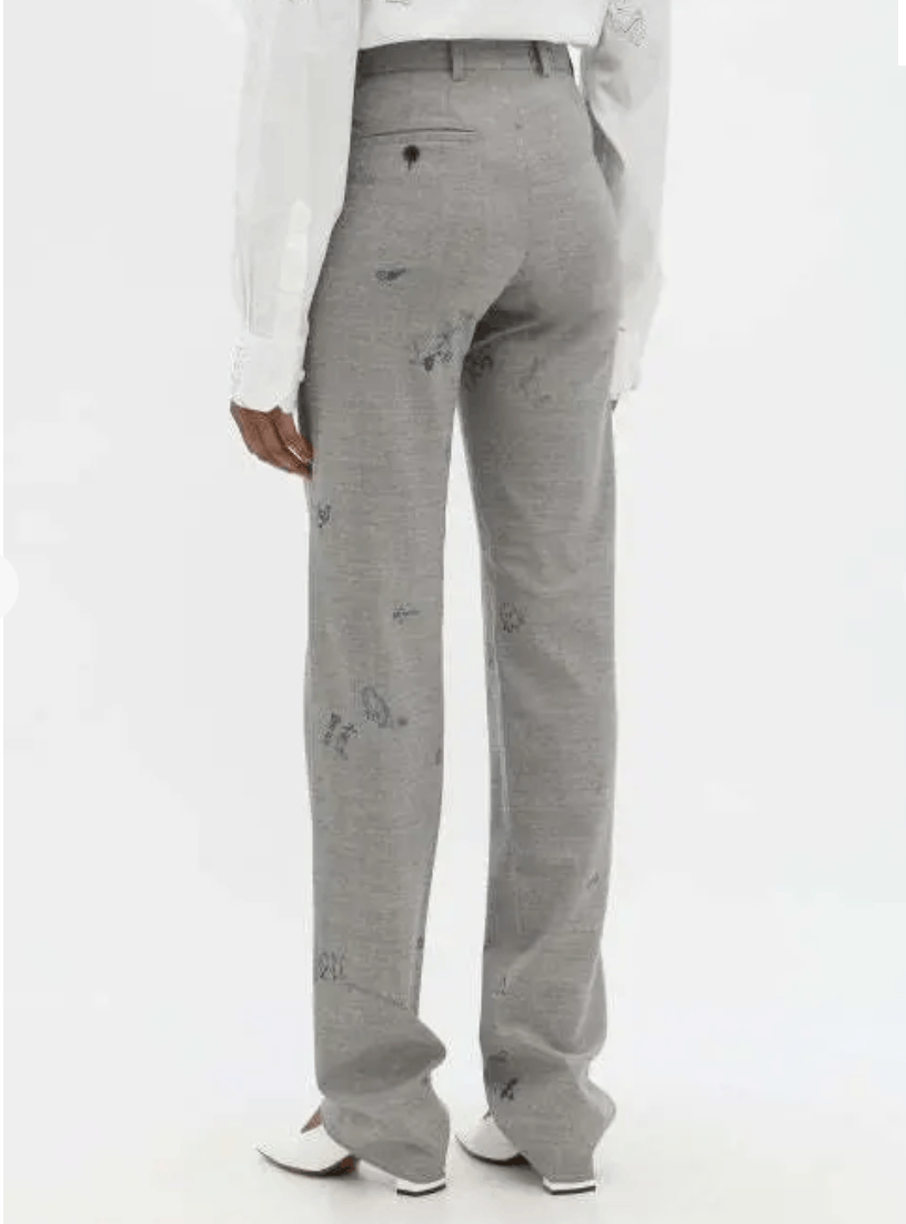 Vetements VETEMENTS Scribble Print Tailored Pants M Size 28" / US 6 / IT 42 - 2 Thumbnail