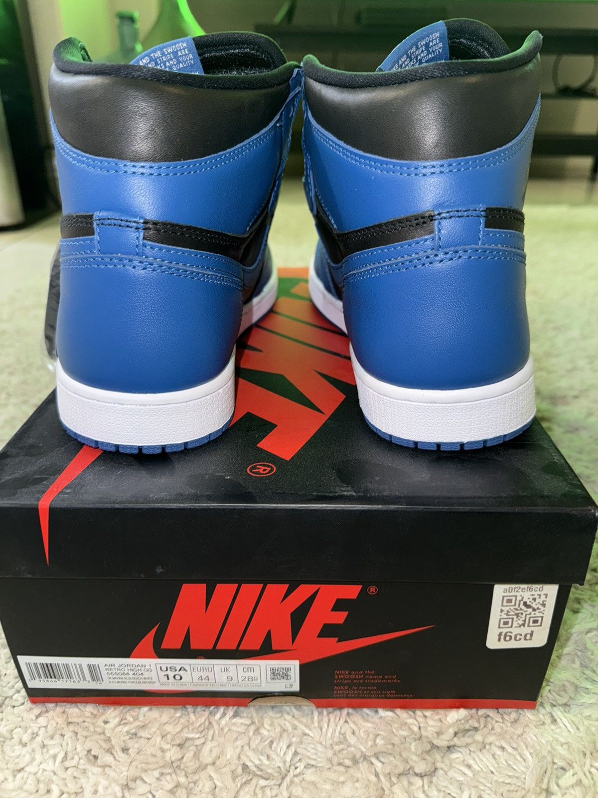 Jordan Brand Jordan 1 High Dark Marina Blue Size US 10 / EU 43 - 5 Thumbnail