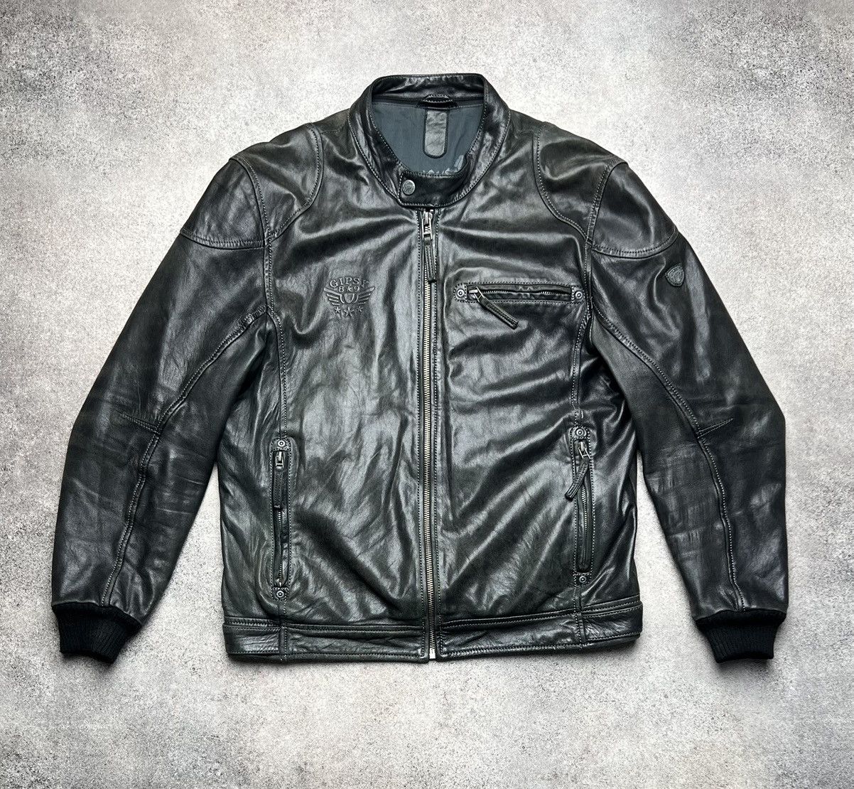 Gypsy × Japanese Brand Gipsy vintage faded leather jacket Size US L / EU 52-54 / 3 - 1 Thumbnail