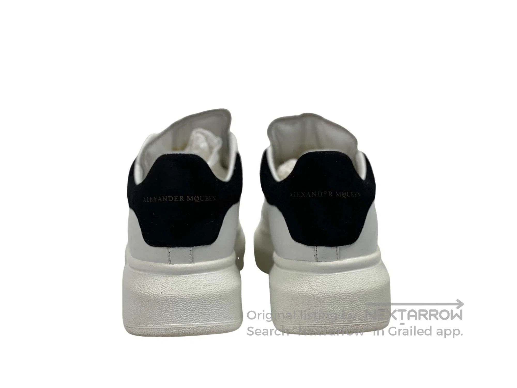 Alexander McQueen ALEXANDER MCQUEEN Classic black tail thick-soled white sne Size US 5 / IT 35 - 4 Thumbnail