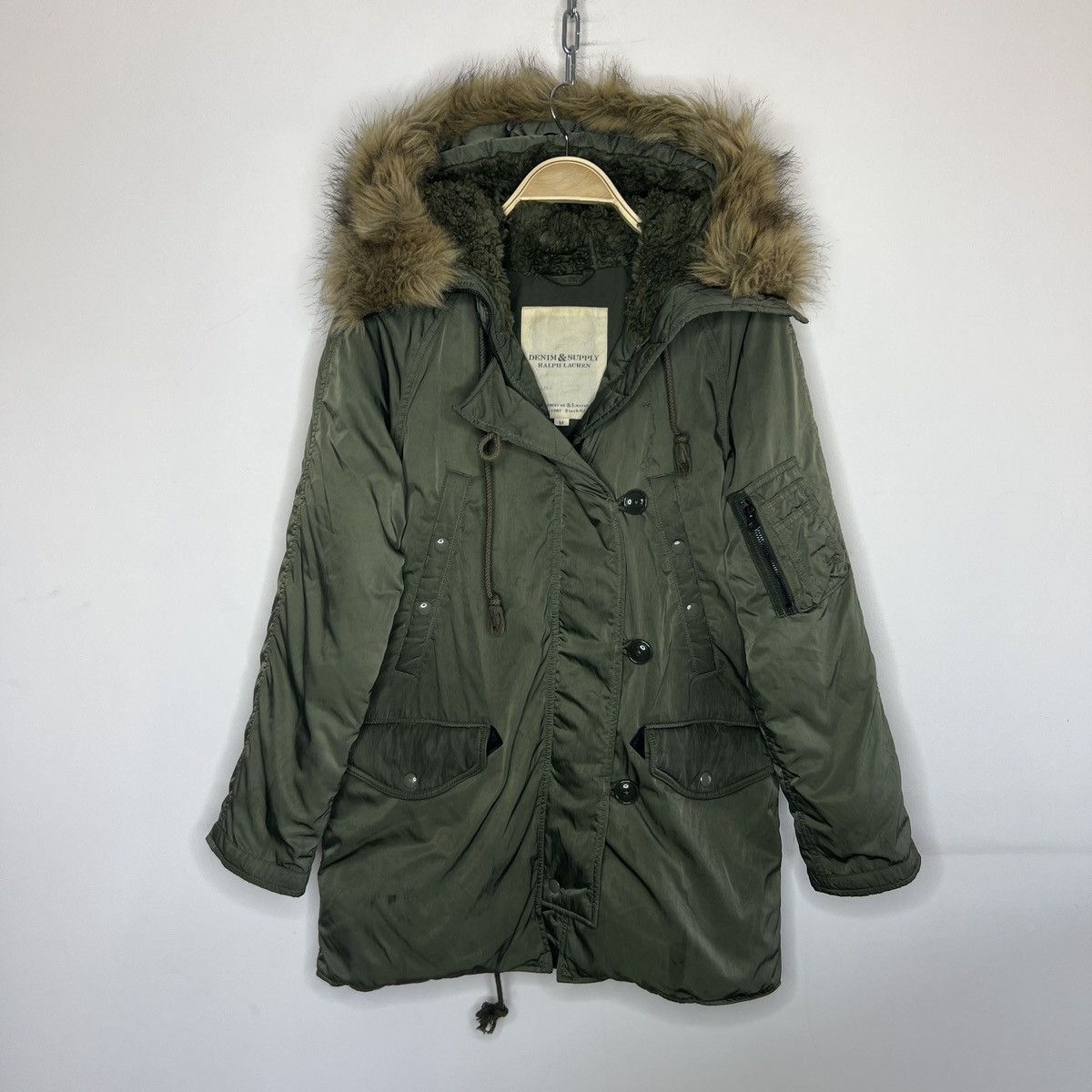 Lauren Ralph Lauren × Polo Ralph Lauren Polo Jeans Company Ralph Laurent Down Khaki Military Parka Size US M / EU 48-50 / 2 - 2 Thumbnail