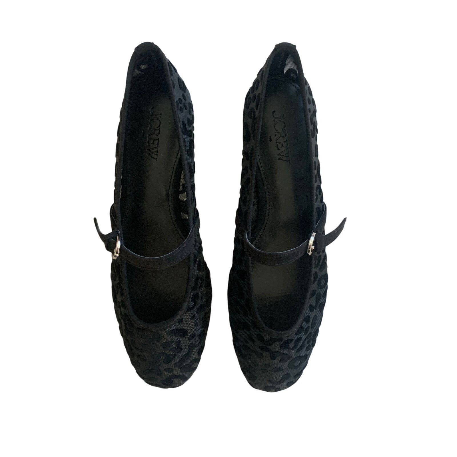 Anthropologie NWT J.Crew Leopard Mesh Mary Jane Flats - Size 8 MSRP $148 Size US 8 / IT 38 - 3 Thumbnail