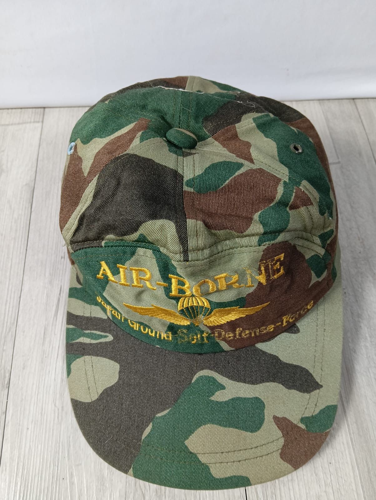 Vintage Vintage cap AIR BORNE JAPAN GROUND SOLF DEFENCE FORCE Size 38 - 3 Thumbnail