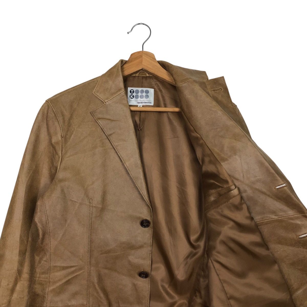 Japanese Brand 📌Vintage Chore Worker Leather Jacket Takeo Kikuchi Size US M / EU 48-50 / 2 - 13 Thumbnail