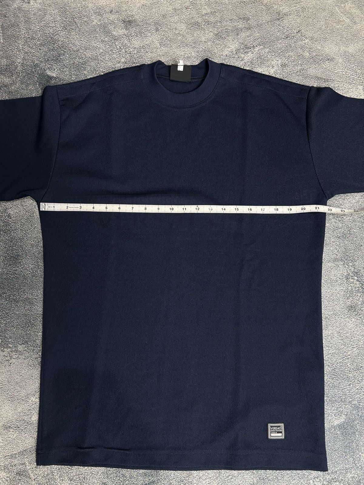 Versace Vintage Versace logo Navy longsleeve Size US L / EU 52-54 / 3 - 9 Thumbnail
