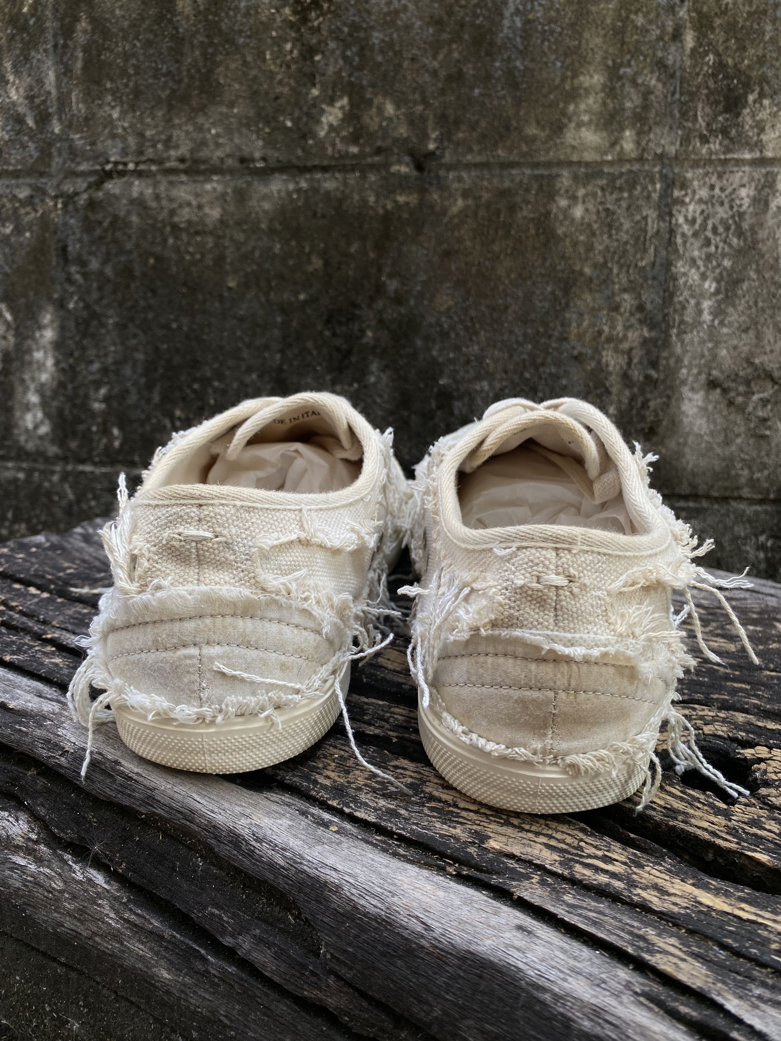 Maison Margiela Maison Margiela Inside-Out Canvas Distressed Sneakers EU41 Size US 8 / EU 41 - 3 Thumbnail