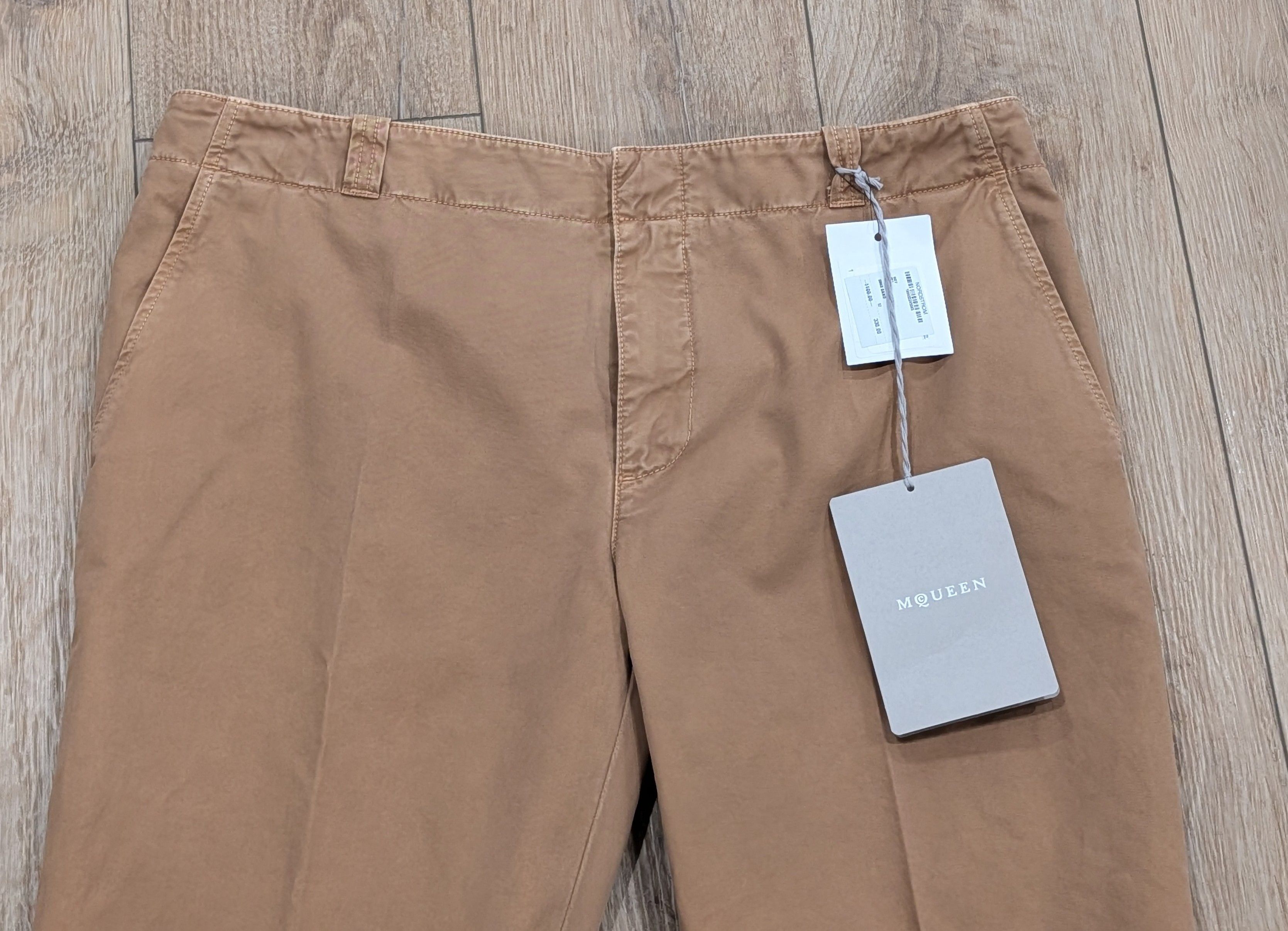 Alexander McQueen Alexander McQueen "Bumster" Chino Pants Sand 52 US 36 Size US 36 / EU 52 - 2 Thumbnail