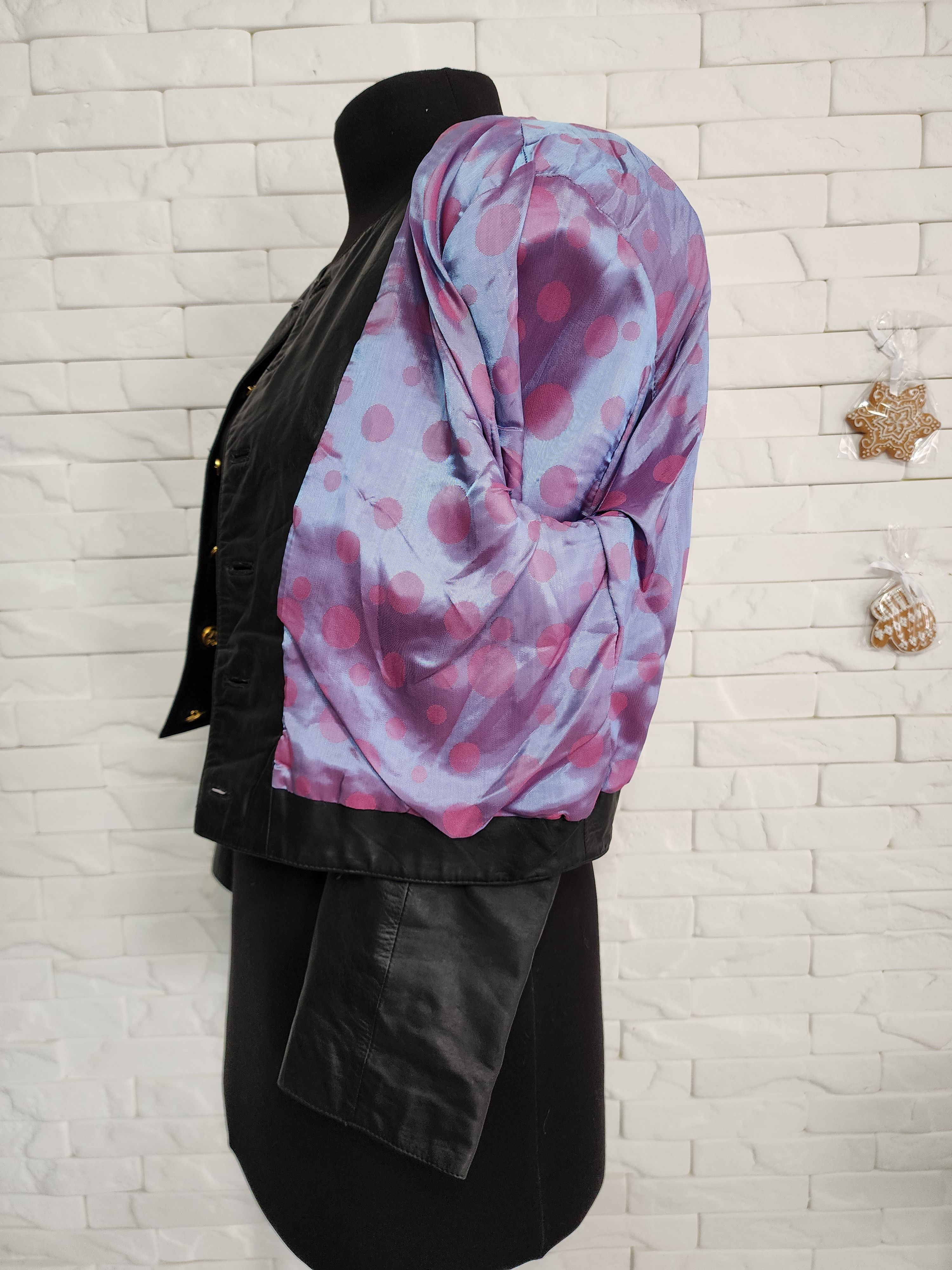 Other Black Leather Jacket: Short Button-Up Women's Coat Size L / US 10 / IT 46 - 10 Thumbnail