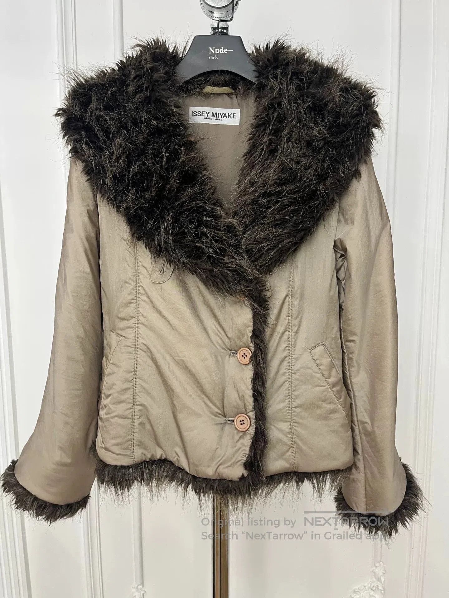 Issey Miyake Issey Miyake Fur Collar Cotton Coat. Size M / US 6-8 / IT 42-44 - 1 Thumbnail