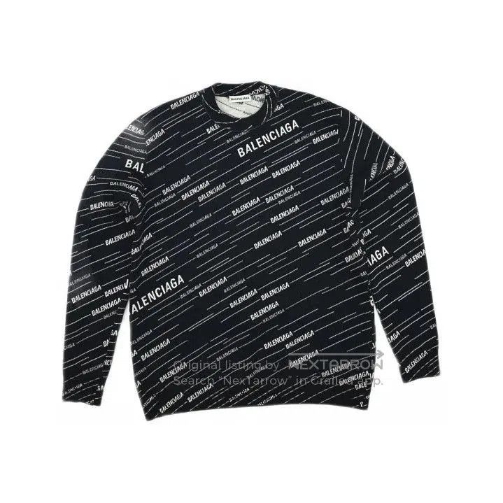 Balenciaga Balenciaga Classic Casual Oversized Sweater in Black. Size US S / EU 44-46 / 1 - 2 Thumbnail